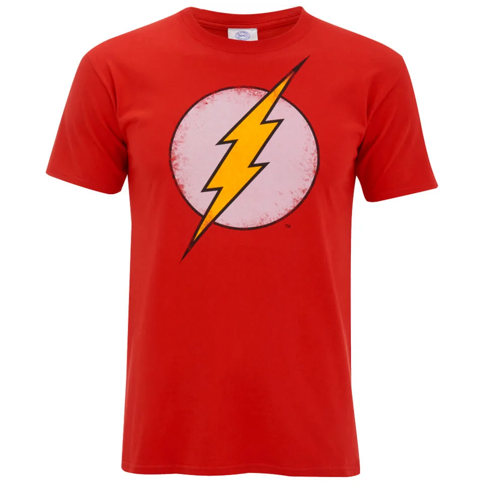 DC Comics Herren Flash Distress T-Shirt - Rot - S - Rot Bild 1