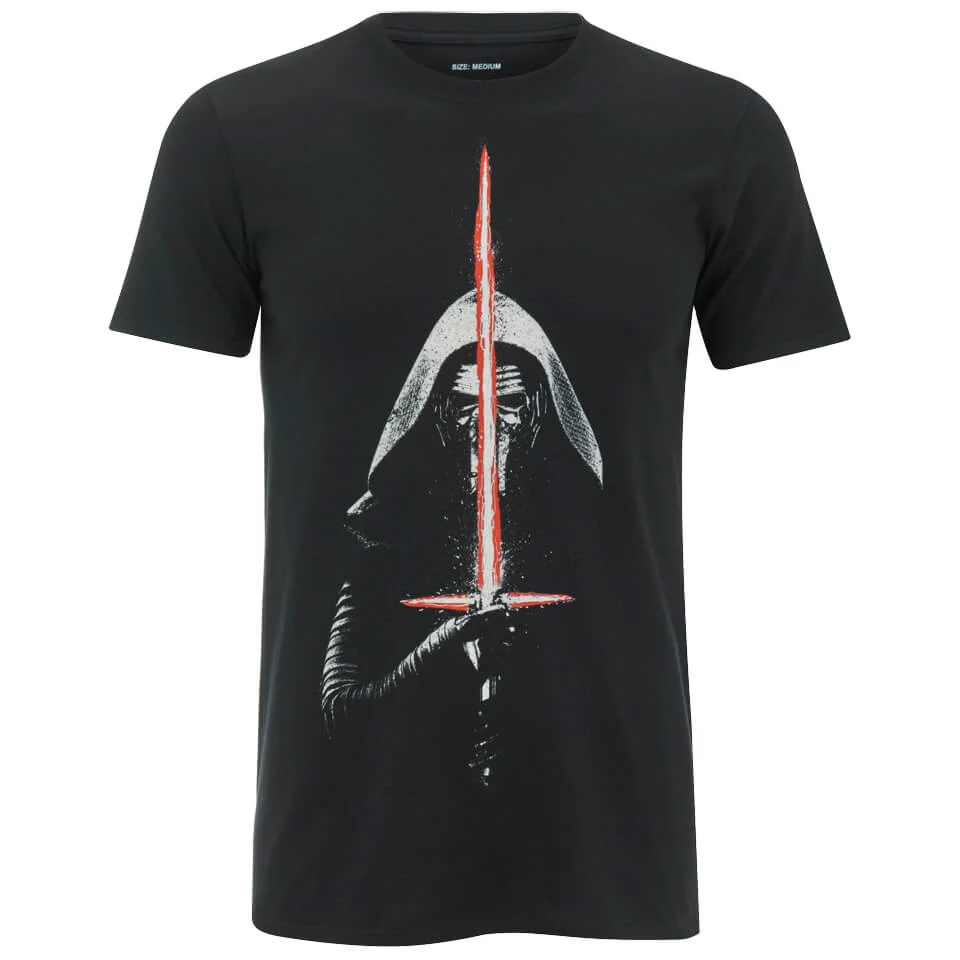 Star Wars Kylo Ren Lichtschwert Herren T-Shirt - Schwarz - S - Schwarz Bild 1