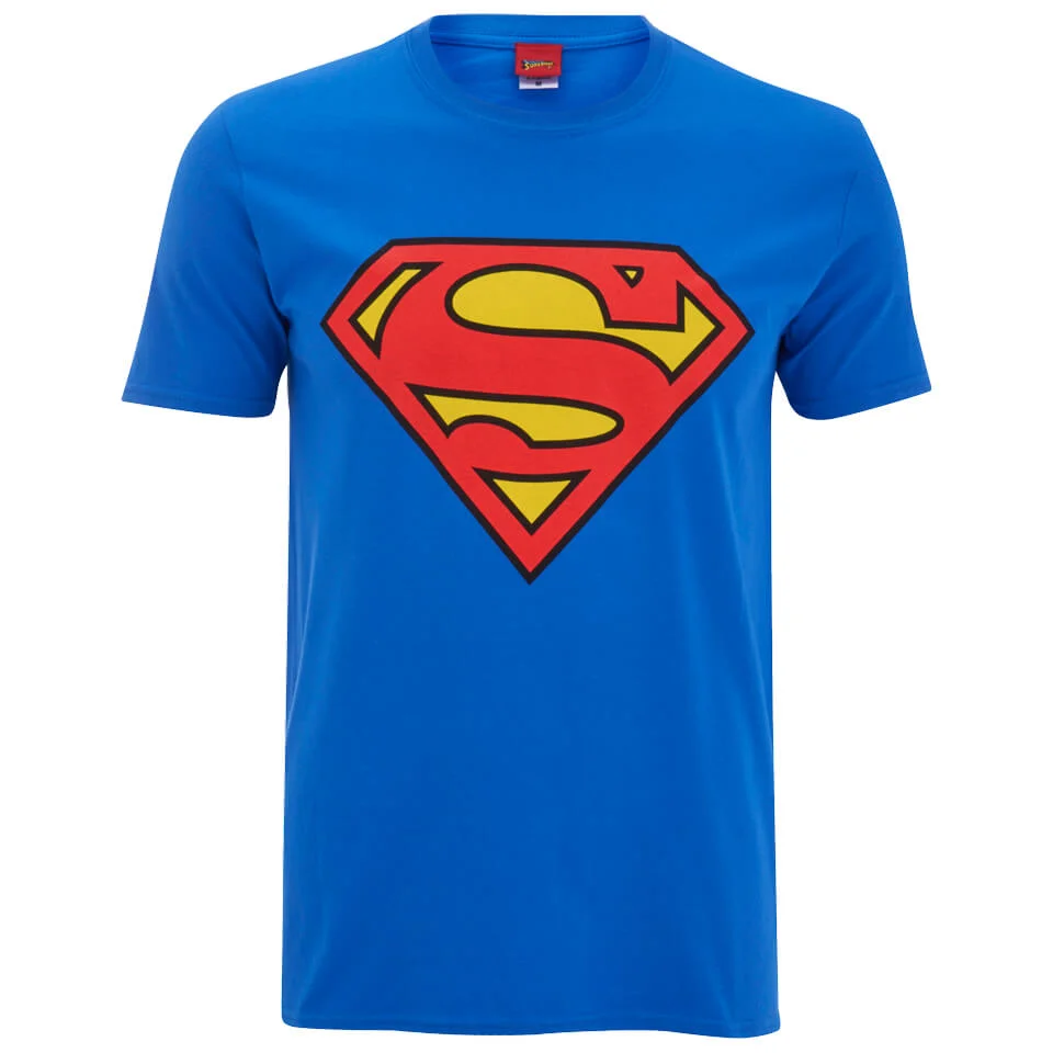 DC Comics Superman Logo Herren T-Shirt - Blau - S - Blau Bild 1