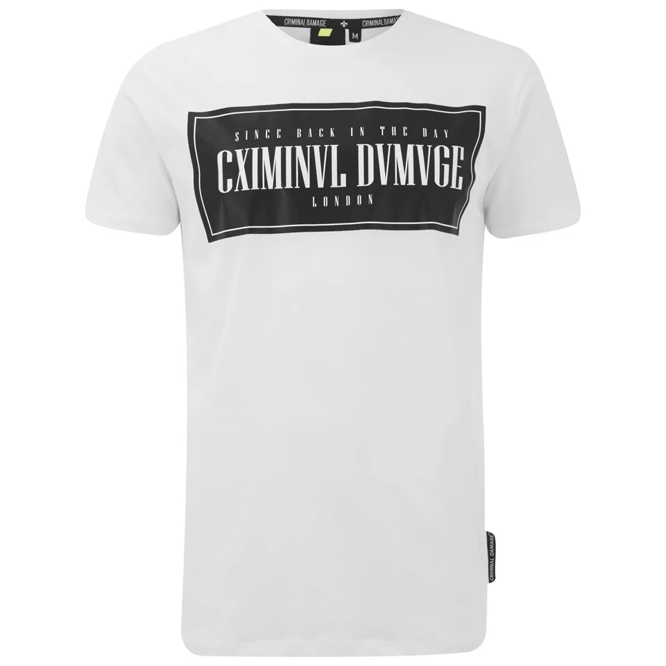 Criminal Damage Men's Since T-Shirt - White - S - Weiß Bild 1