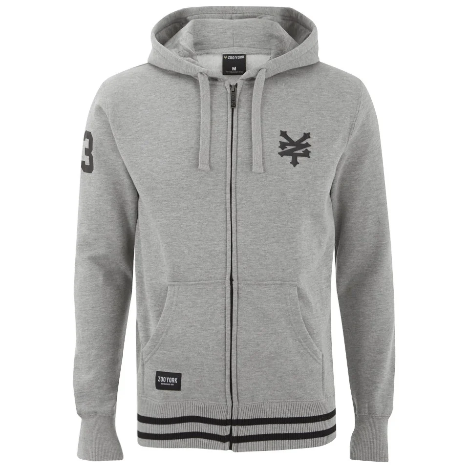 Zoo York Men's Chadder Zip Through Hoody - Ath Grey - S - Grau Bild 1