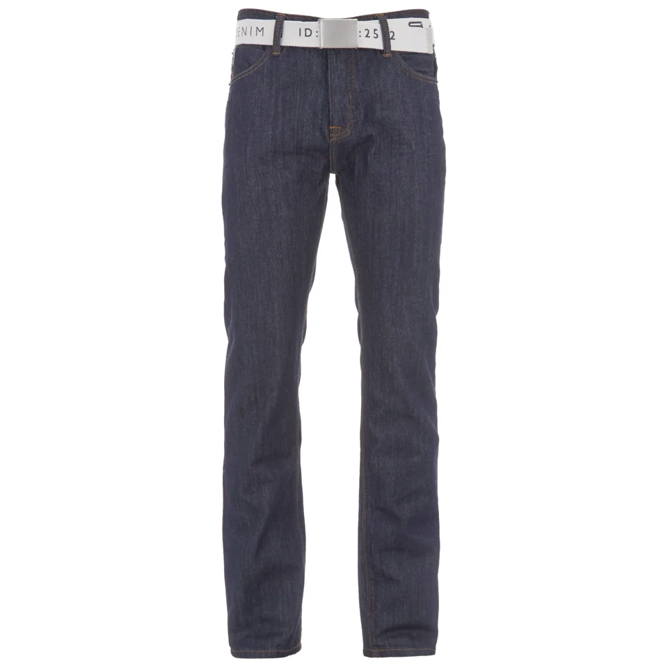 Smith & Jones Men's Farrier Belted Denim Jeans - Dark Wash - 30S - Blau Bild 1