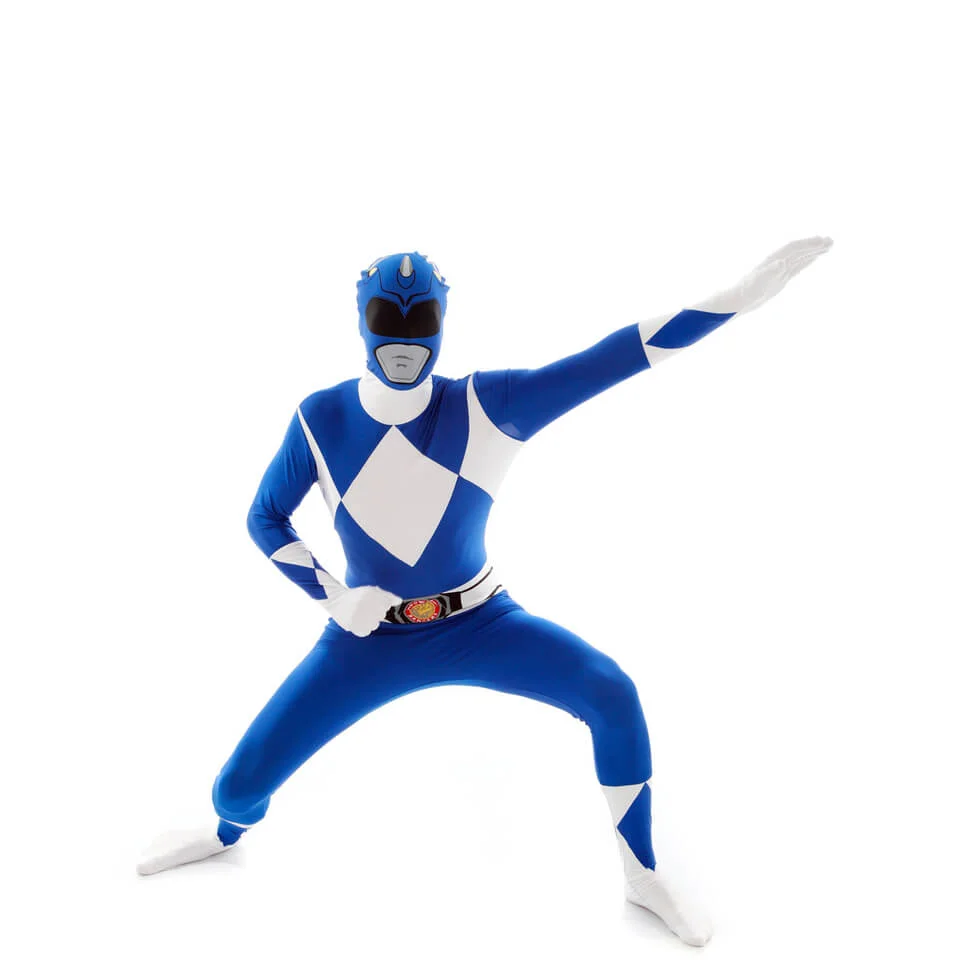 Morphsuit Adults' Power Rangers Blue - M - Blau Bild 1