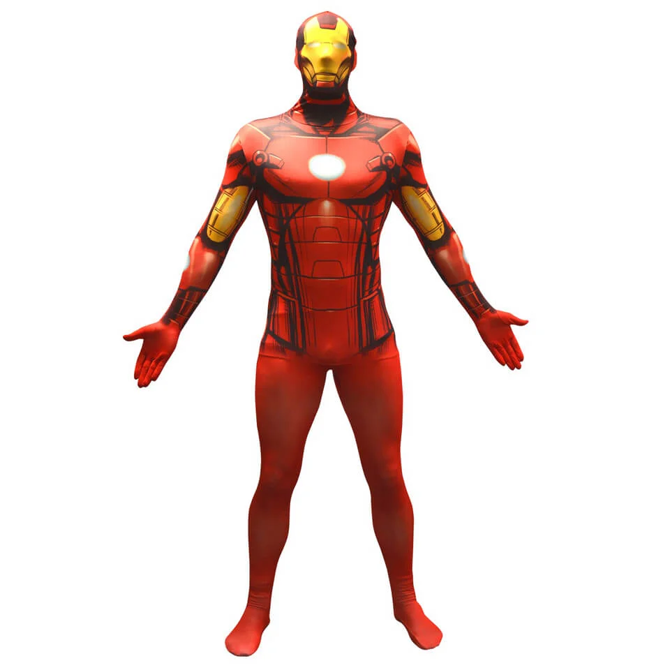 Morphsuit Adults' Basic Marvel Iron Man - M - Rot Bild 1