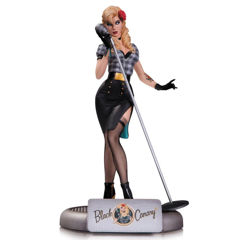 DC Collectibles DC Comics Bombshells Black Canary 10 Inch Statue Bild 1