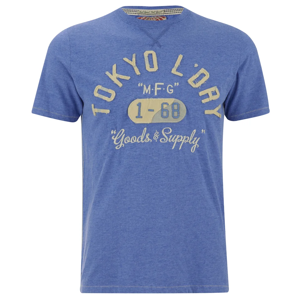 Tokyo Laundry Men's Woodcroft T-Shirt - Cornflower Blue Marl - S - Blau Bild 1