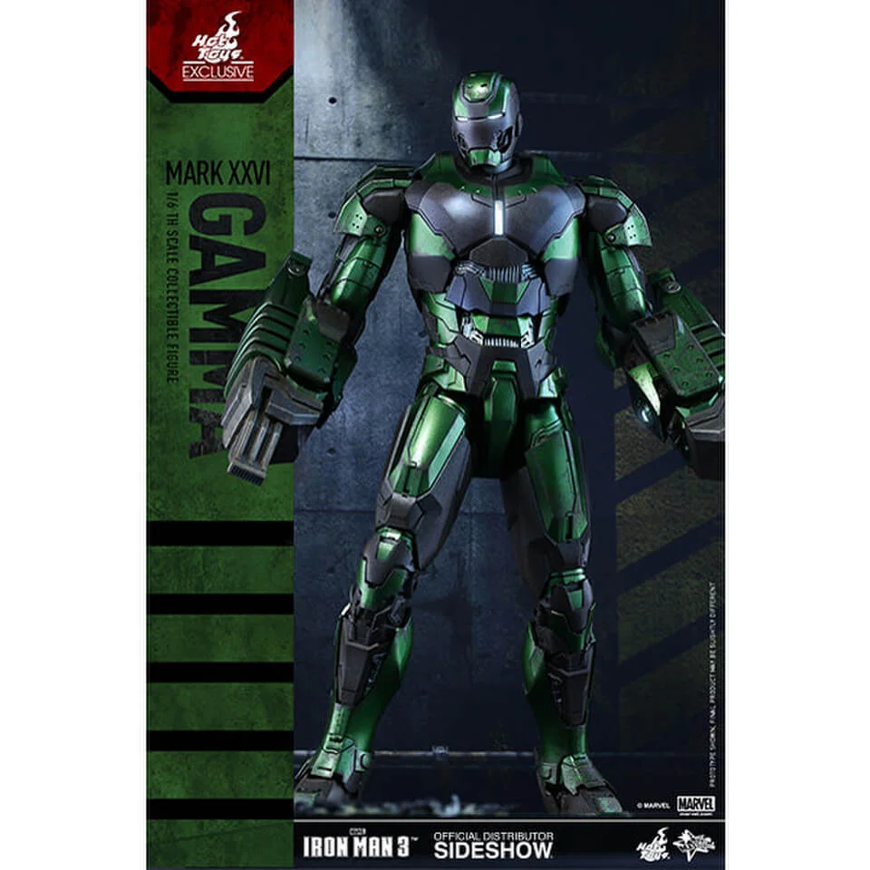 Hot Toys Marvel Iron Man 3 Party Protocol Iron Man Mark XXVI Gamma 1:6 Scale Figure Bild 1