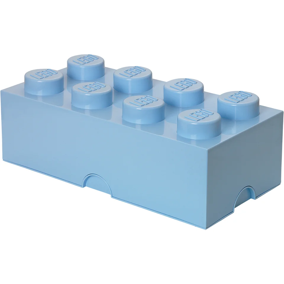 LEGO Aufbewahrungsbox 8 Noppen - Hellblau Bild 1