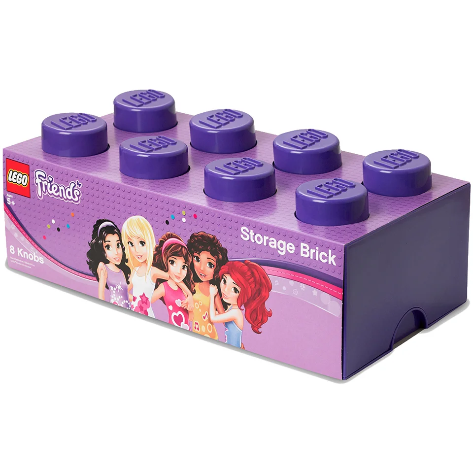 LEGO Aufbewahrungsbox 8 Noppen - Lila Bild 1