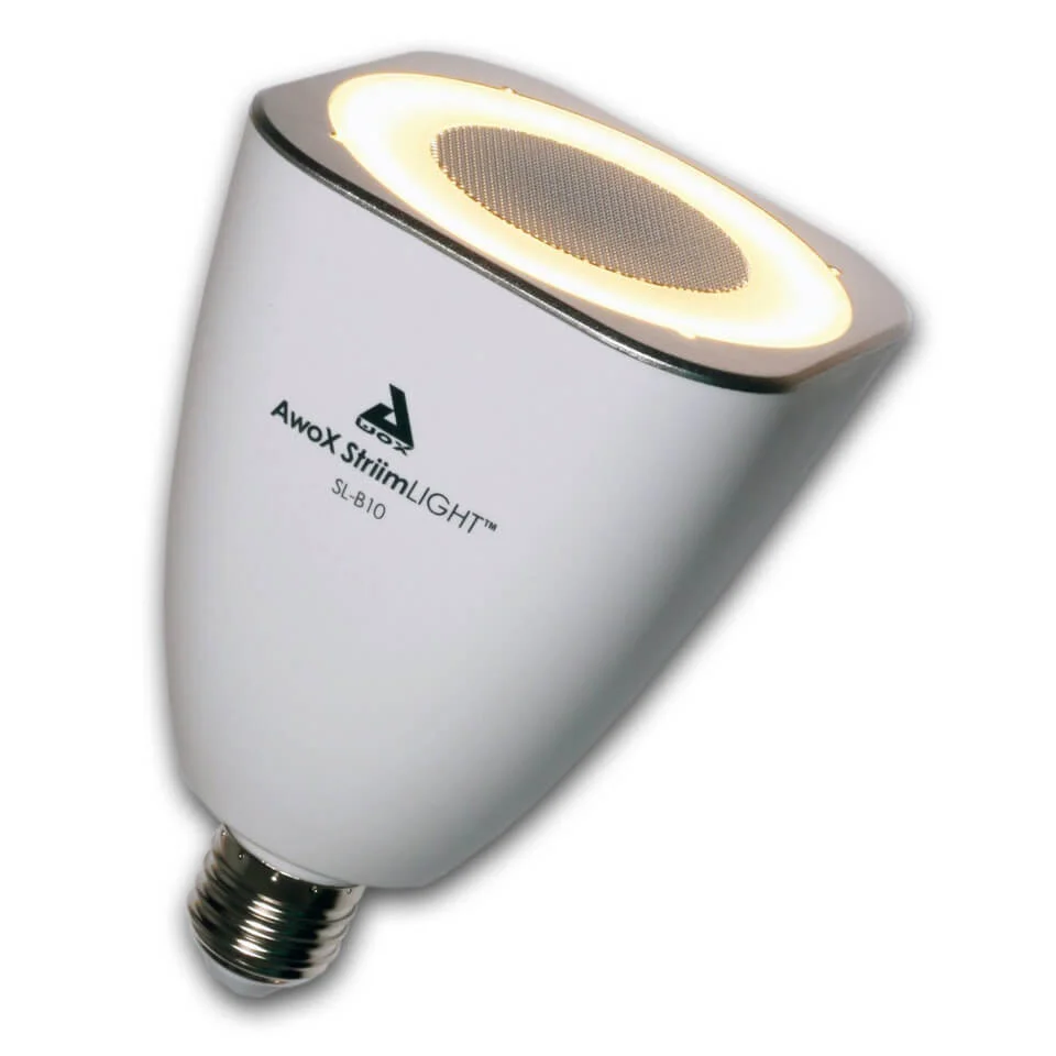 AwoX StriimLIGHT 8W E26 LED Light Bulb with Integrated Bluetooth Speaker Bild 1