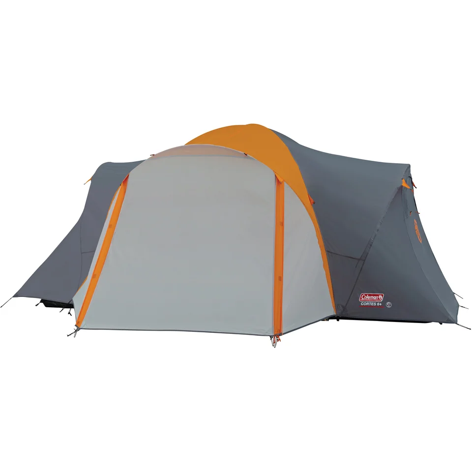 Coleman Cortes 6 Plus Tent (6 Person) - Grey/Orange Bild 1
