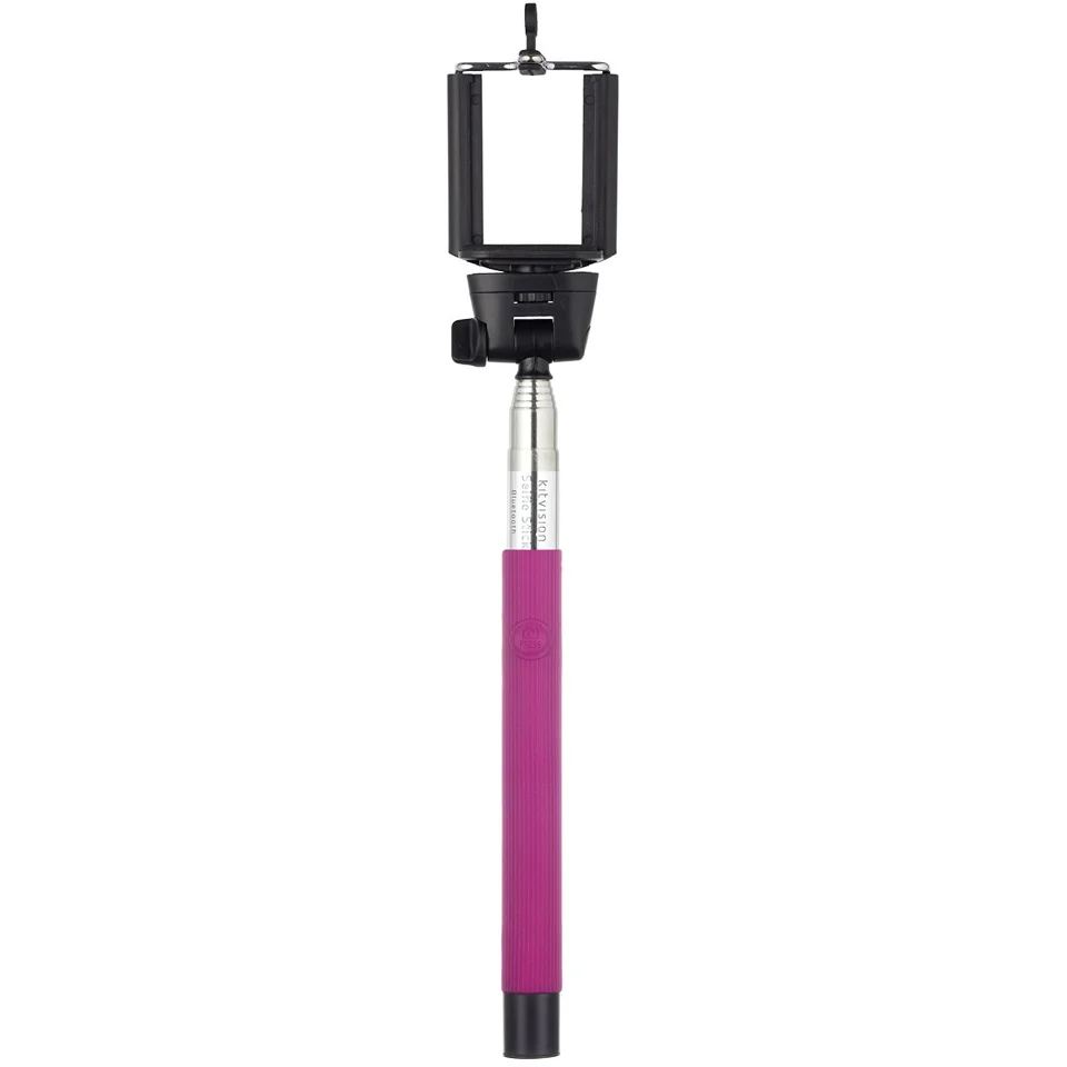 Kitvision Basic Bluetooth Selfie Stick With Phone Holder - Pink Bild 1