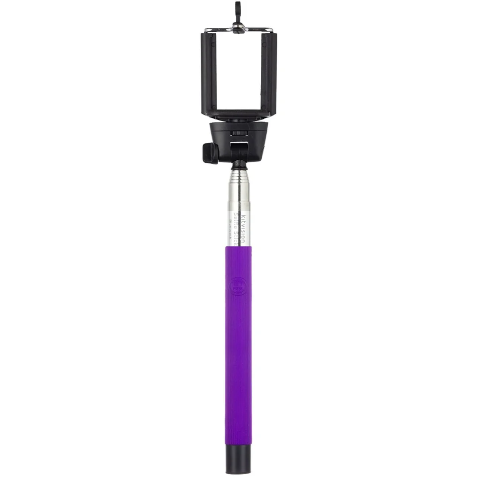 Kitvision Basic Bluetooth Selfie Stick With Phone Holder - Purple Bild 1