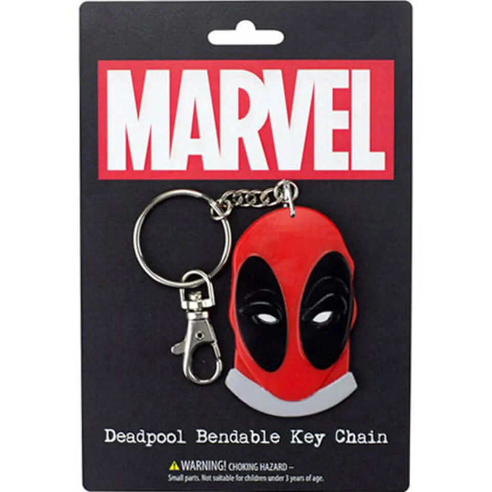 Marvel Deadpool Face Bendable Key Chain Bild 1