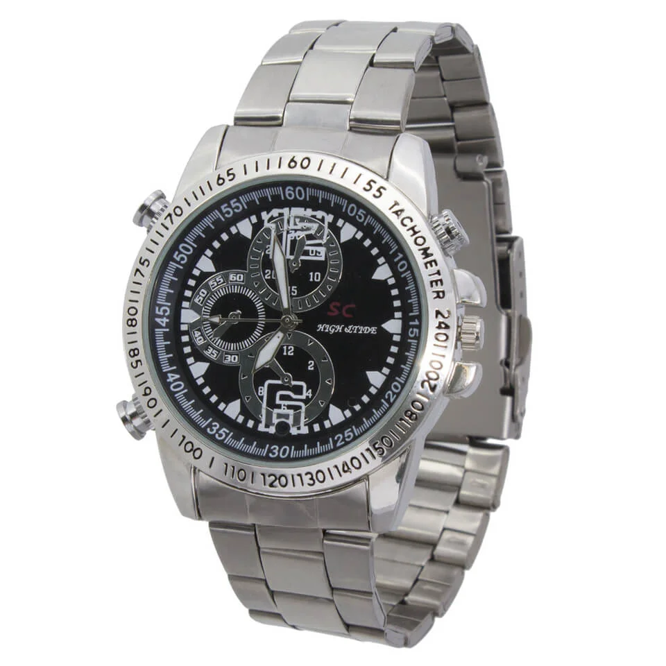 MS4 8GB Spy Watch Video Camcorders - Metal Band Bild 1