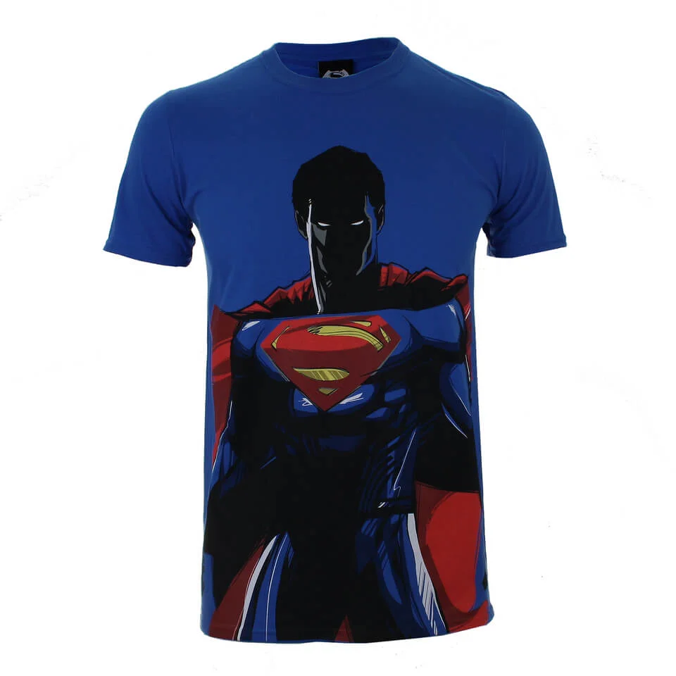 DC Comics Batman v Superman Superman Herren T-Shirt - Blau - S - Blau Bild 1