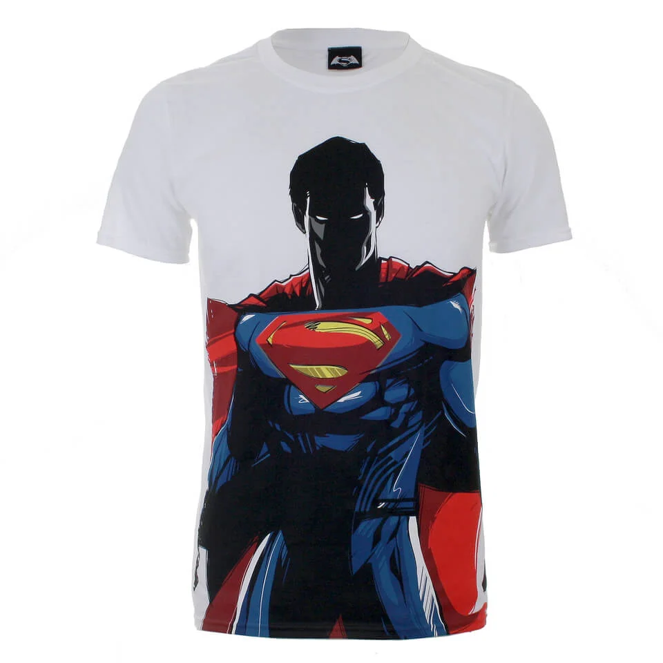 DC Comics Batman v Superman Herren T-Shirt - Weiss - S - Weiß Bild 1