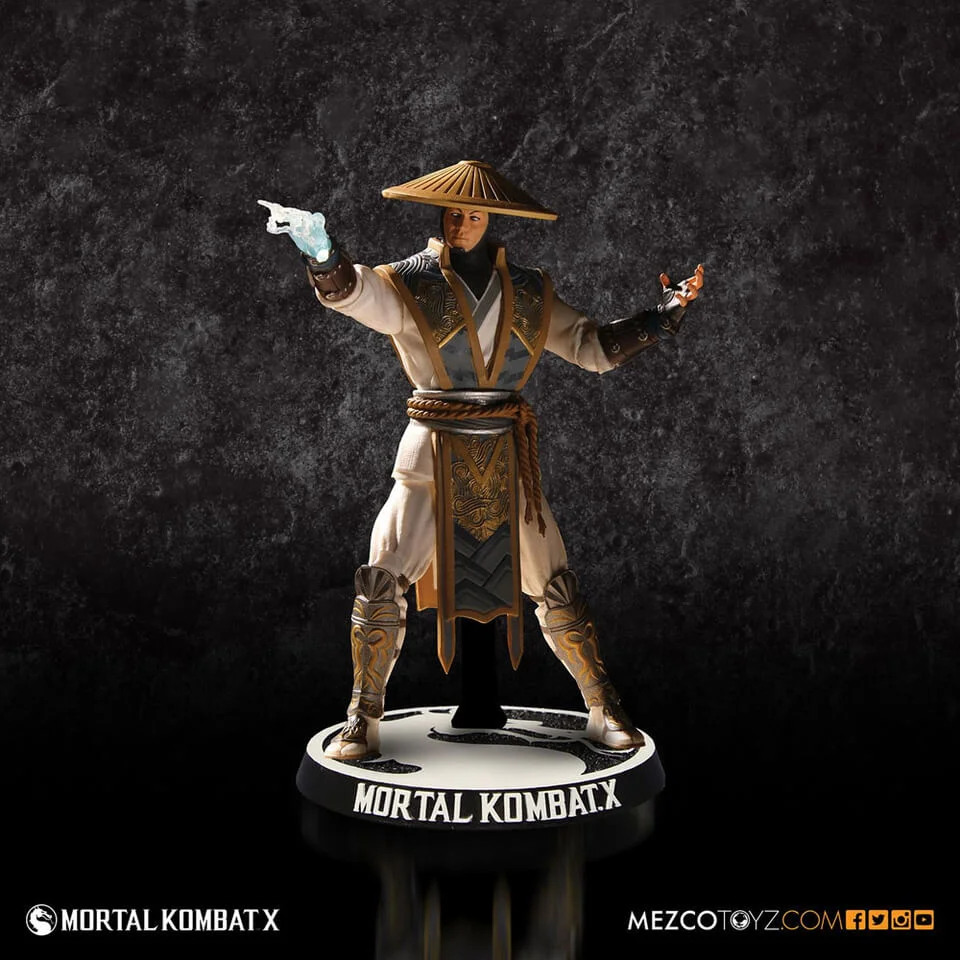 Mezco Mortal Kombat X Raiden 4 Inch Action Figure Bild 1