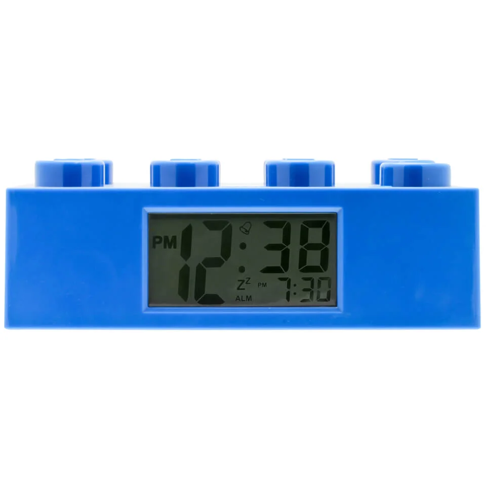 LEGO Brick Alarm Blue Clock Bild 1