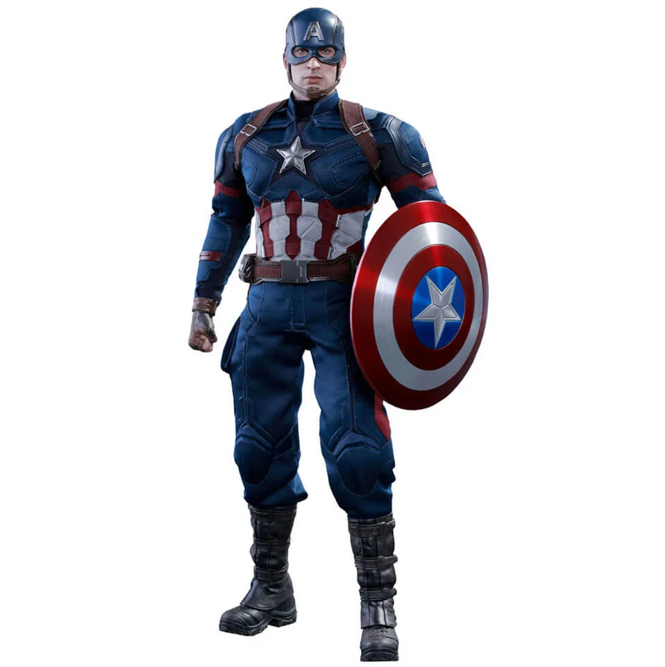 Hot Toys Marvel Captain America Civil War Captain America 12 Inch Figure Bild 1