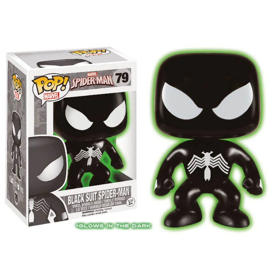 Marvel Spider-Man Black GITD Limited Edition Funko Pop! Figur Bild 1