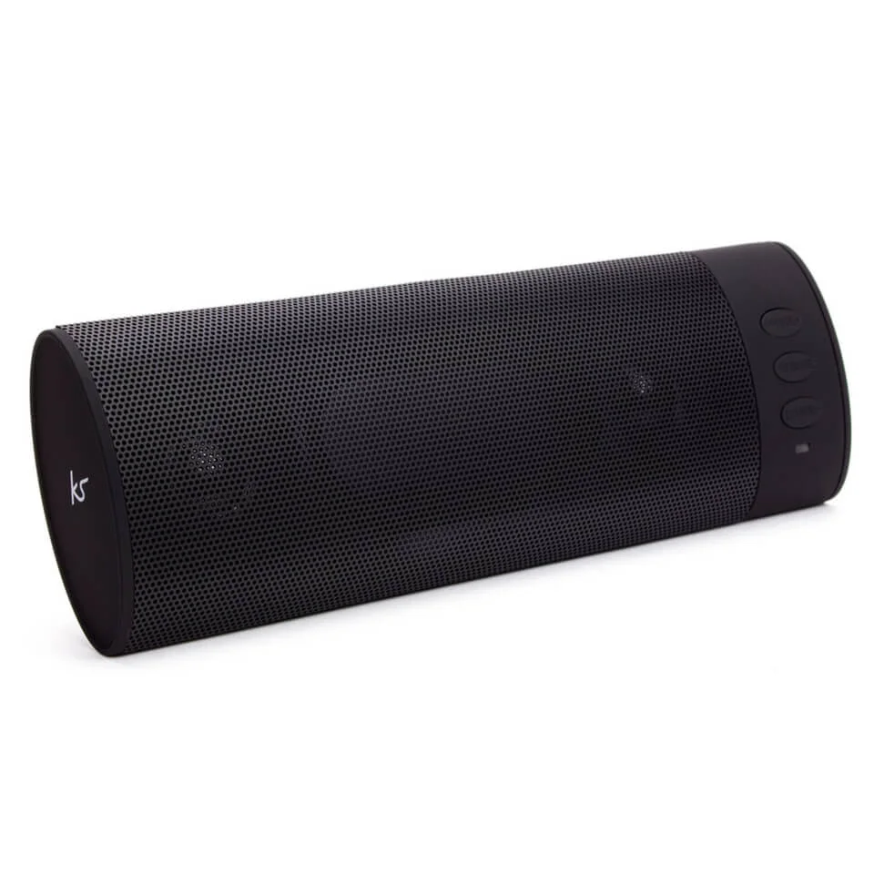 Kitsound Boombar Universal Rechargeable Portable Bluetooth Speaker - Black Bild 1