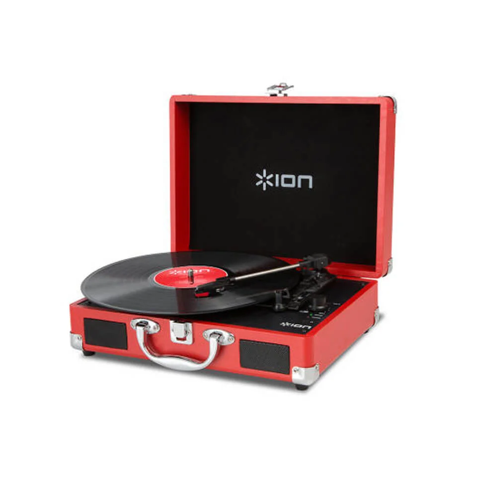 ION Audio Vinyl Portable USB Turntable - Red Bild 1