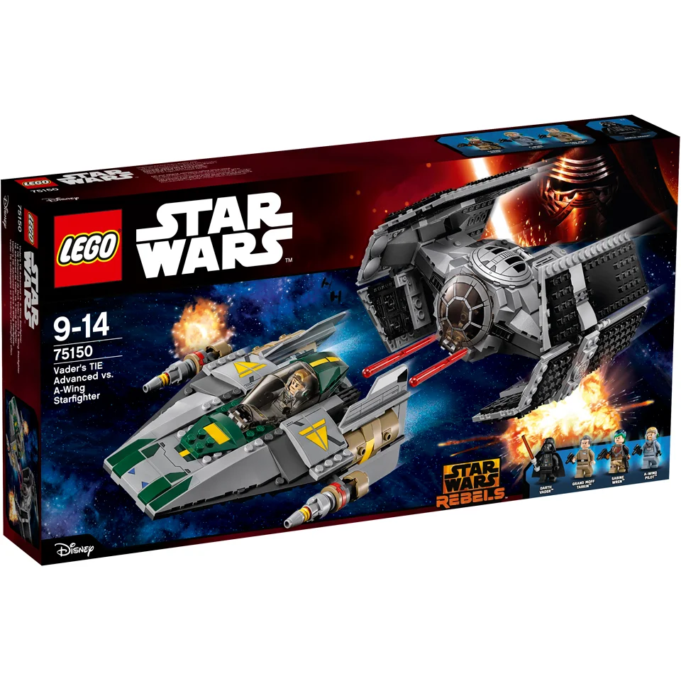 LEGO Star Wars: Vaders TIE Advanced vs. A-Wing Starfighter (75150) Bild 1