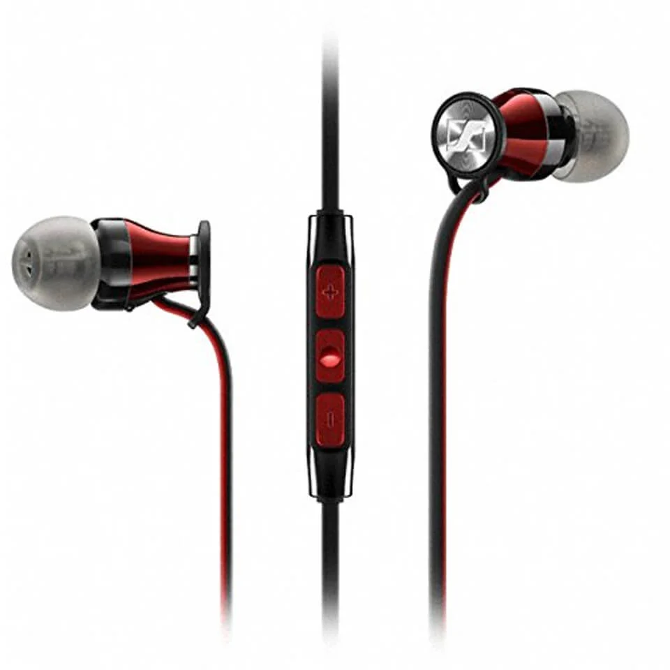 Sennheiser M2IE Momentum Earphones Inc In-Line Mic and Remote - Black Chrome - iPhone/iPad/iPod Bild 1