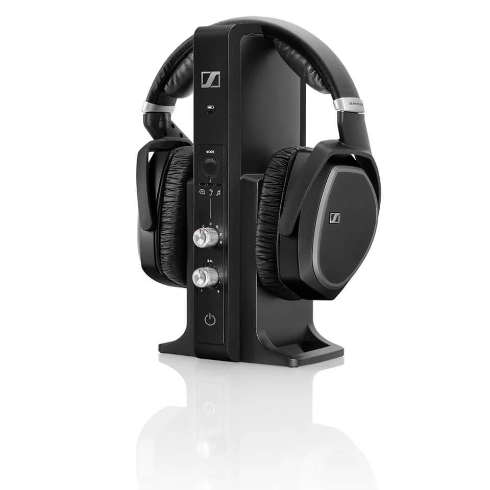 Sennheiser RS 195 Surround Sound Wireless Headphones with Multi-Purpose Transmitter - Black Bild 1