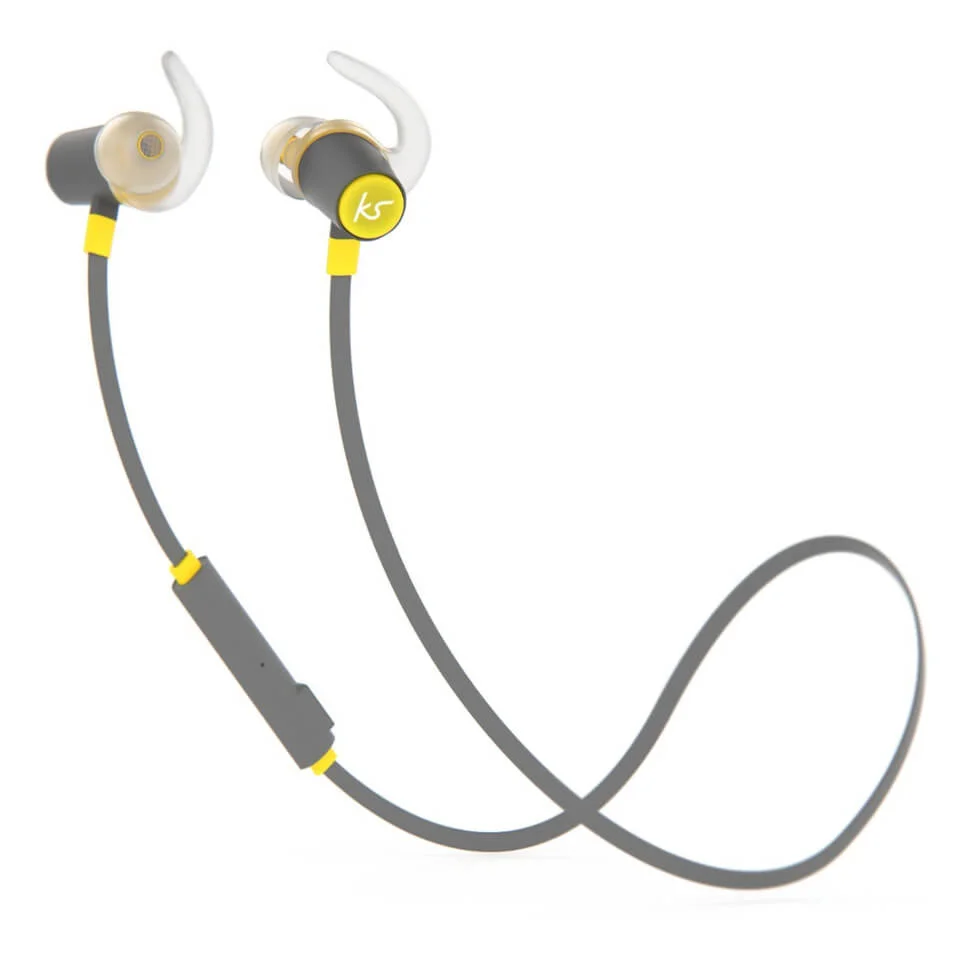 Kitsound Outrun Sports Bluetooth Wireless Earphones - Yellow Bild 1