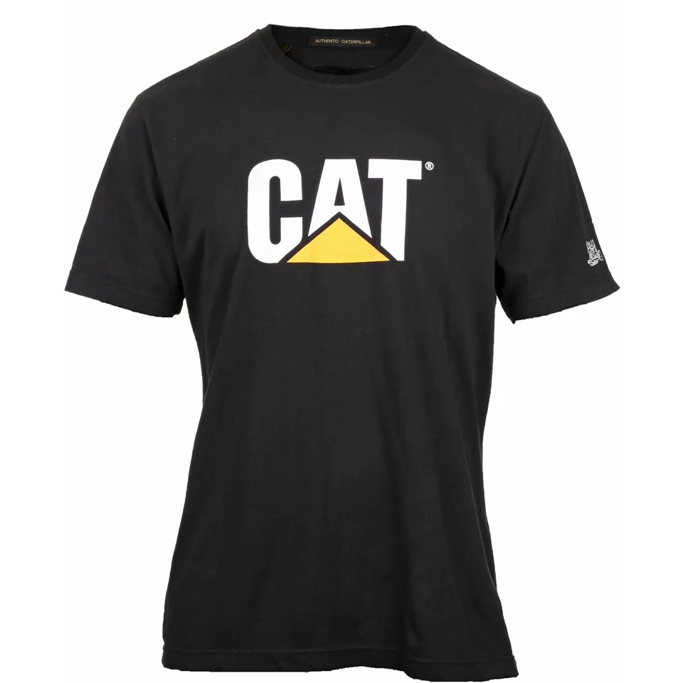Caterpillar Men's Logo T-Shirt - Black - XXXL - Schwarz Bild 1