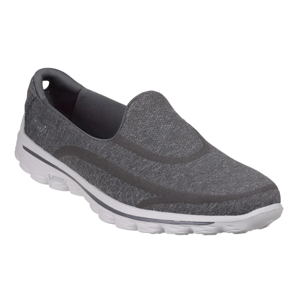 Skechers Women's GOwalk 2 Super Sock Pumps - Grey - UK 3 - Grau Bild 1