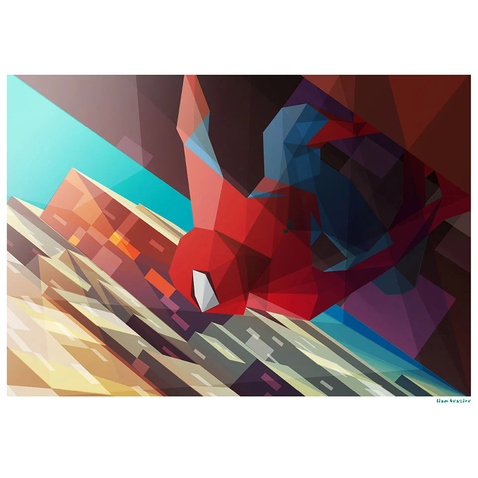 Spiderman Inspired Illustrative Art Print Bild 1