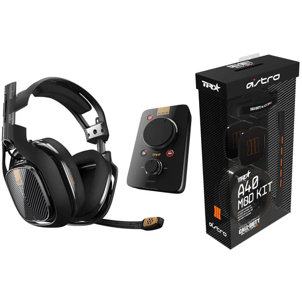 ASTRO A40TR Pro Gaming Headset (Includes MixAmp) + Black Ops 3 Edition MOD Kit Bild 1