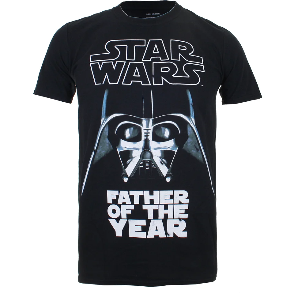 Star Wars Herren Papa des Jahres T-Shirt - Schwarz - S - Schwarz Bild 1