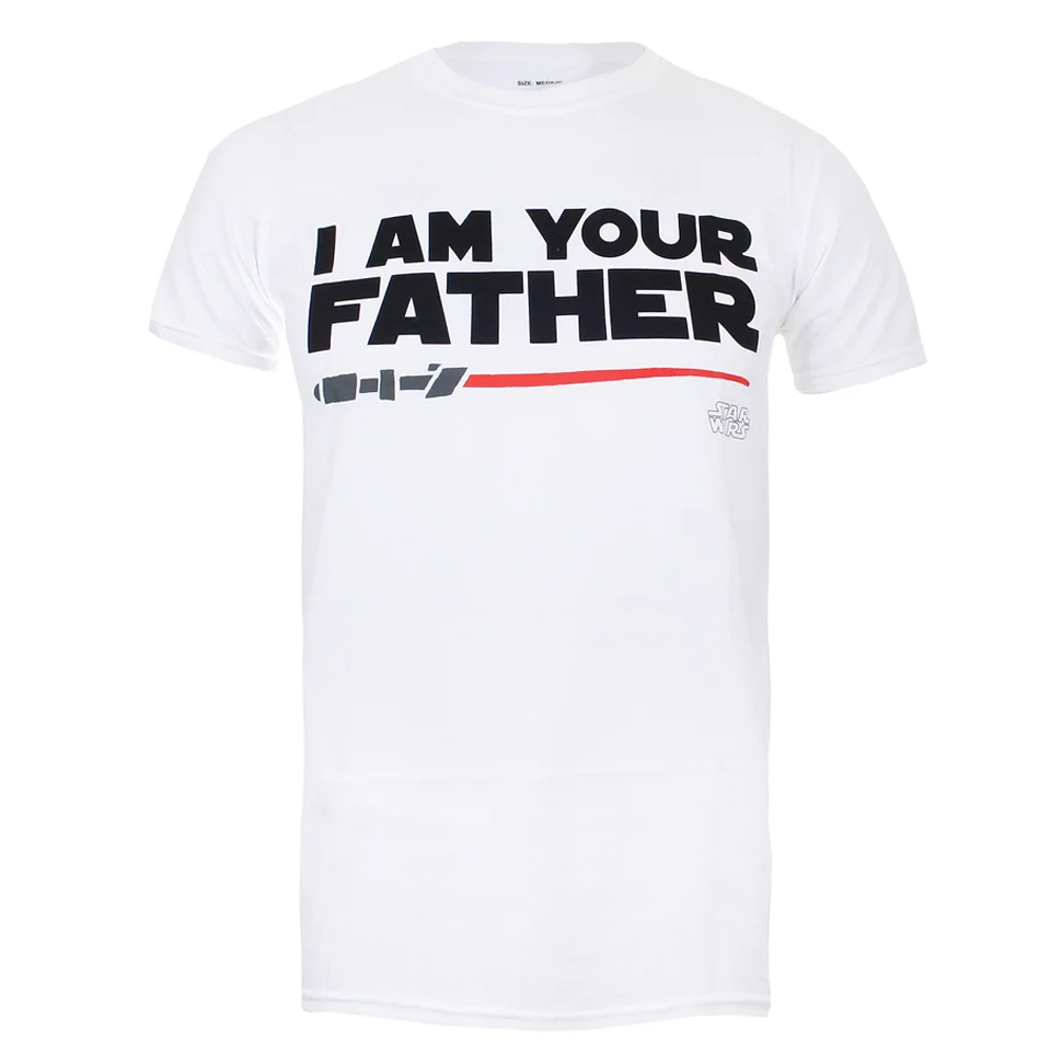 Star Wars Herren Father Sabre T-Shirt - Weiss - S - Weiß Bild 1