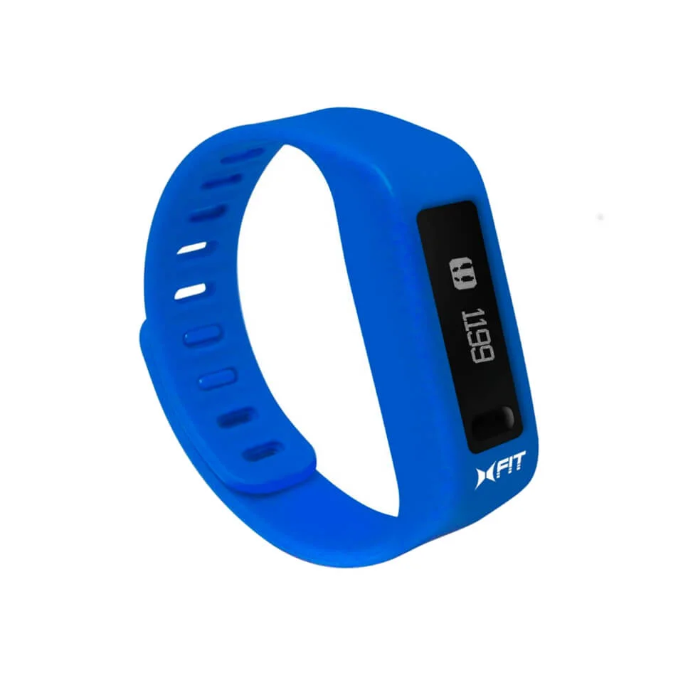 Xtreme Cables Xfit Bluetooth wasserdichte Fitness Tracker und Uhr (mit App) - Blau Bild 1