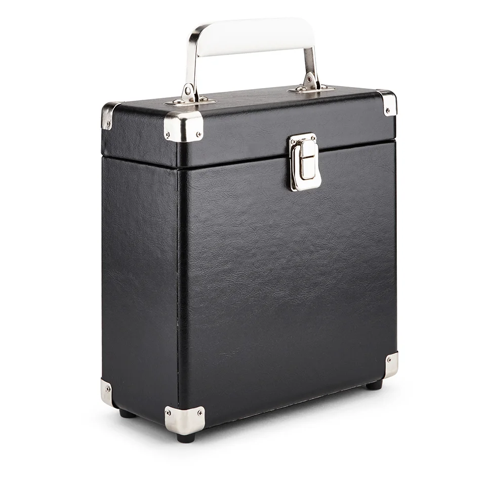 GPO Retro Portable Carry Case for 7-Inch Vinyl Records - Black Bild 1