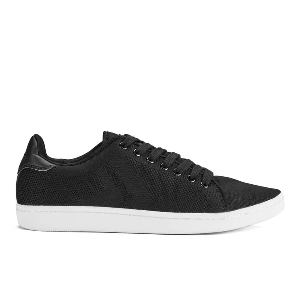 Crosshatch Herren Cross Shot Mesh Trainers - Black - UK 6 - Schwarz Bild 1