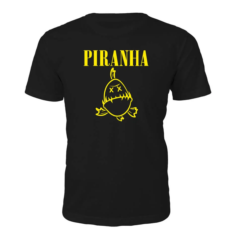 Tee Junkie Men's Piranha T-Shirt - Black - S - Schwarz Bild 1