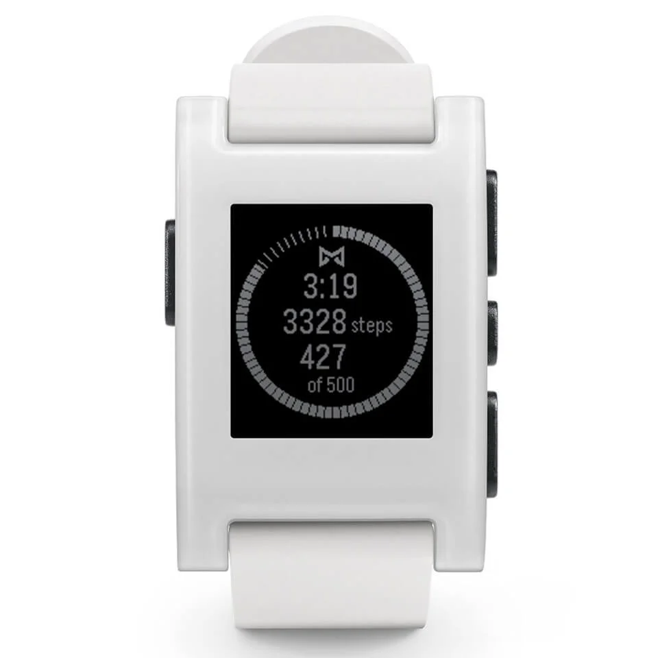 Pebble Classic Smartwatch - White Bild 1