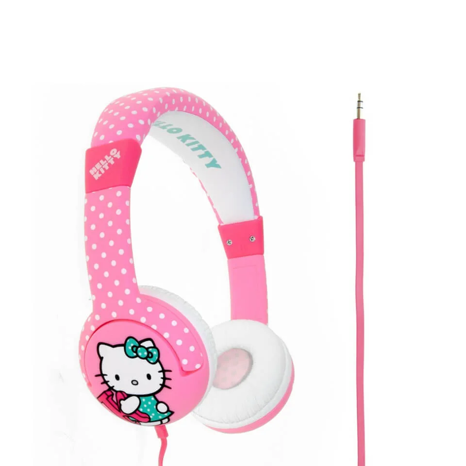 Hello Kitty Children's On-Ear Headphones - Hot Polka Dot Bild 1