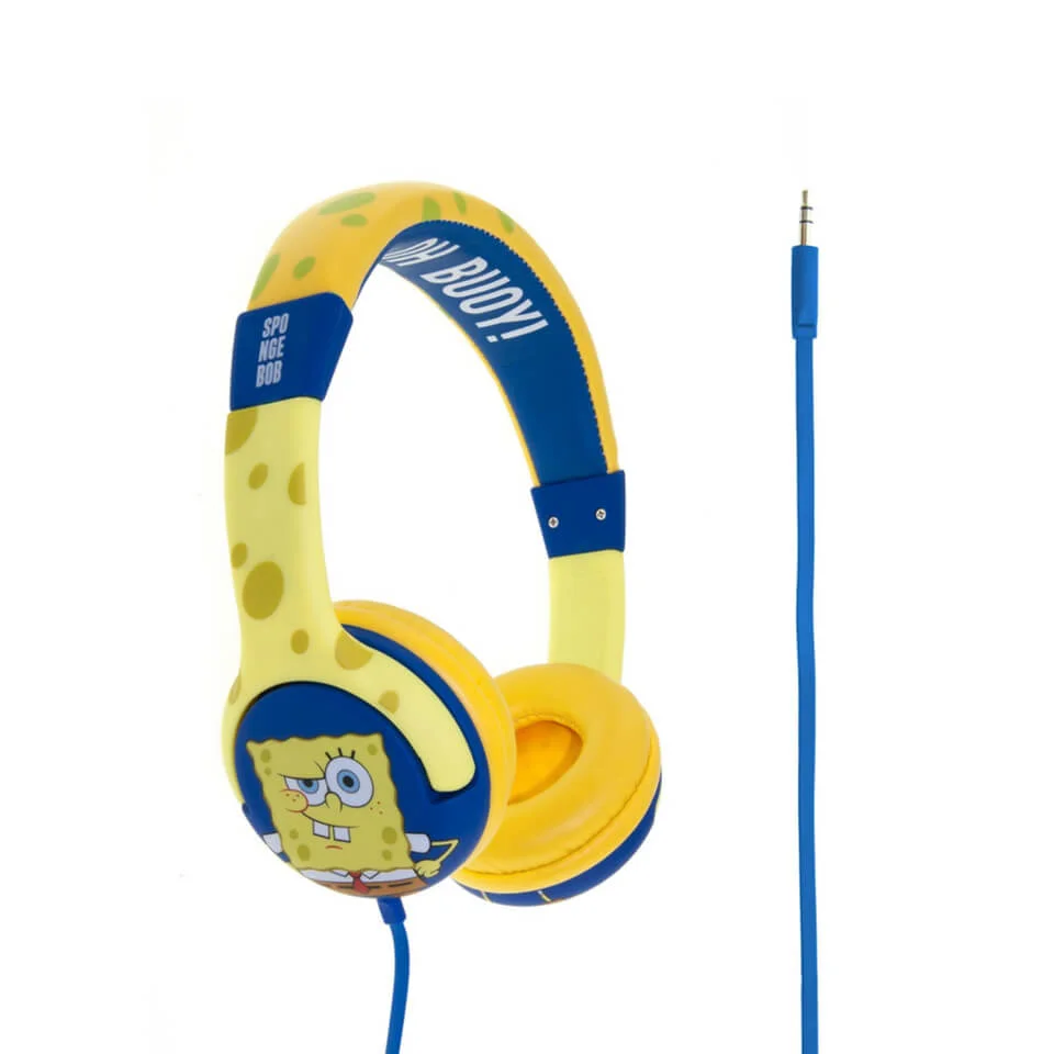 SpongeBob SquarePants Epic Children's On-Ear Headphones - Yellow/Blue Bild 1