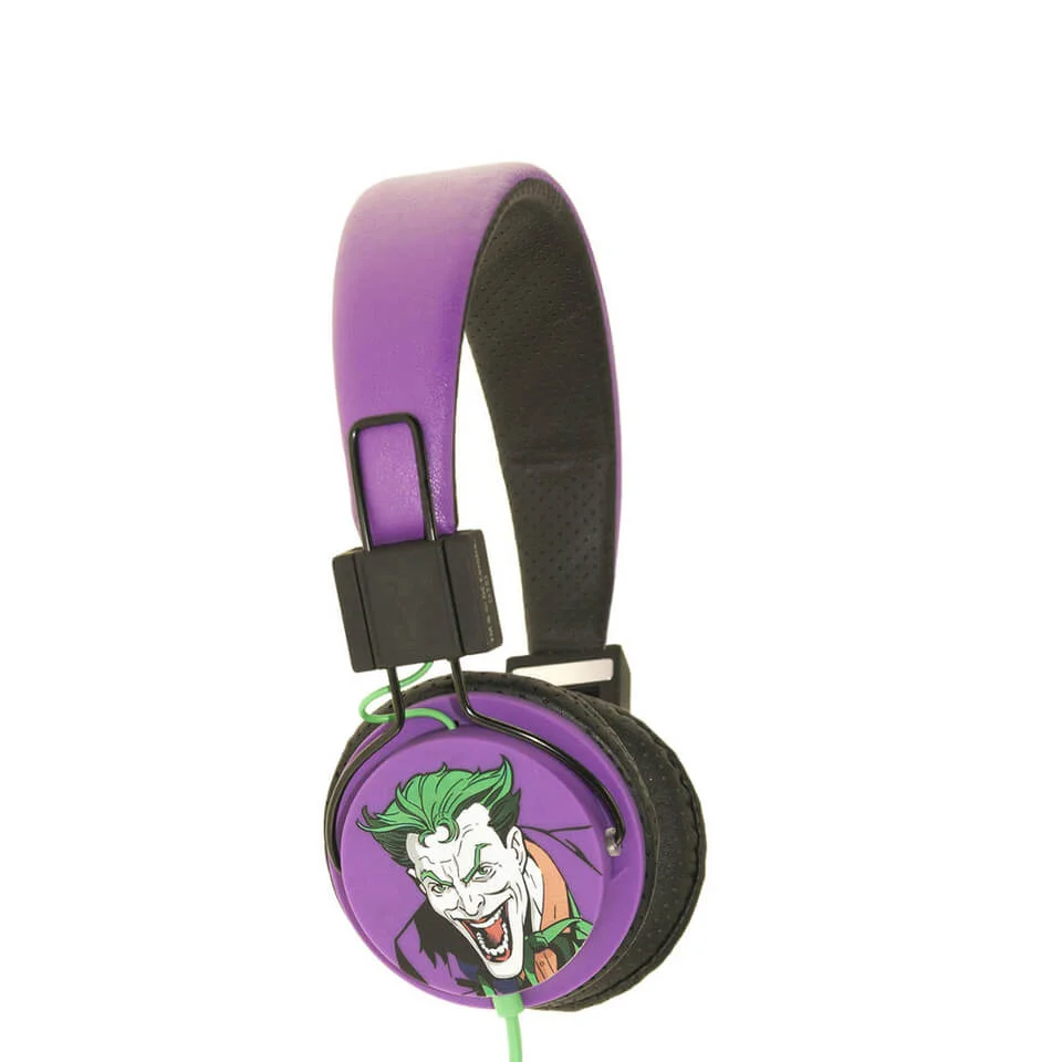 Batman The Joker Folding On-Ear Headphones - Black Logo Bild 1