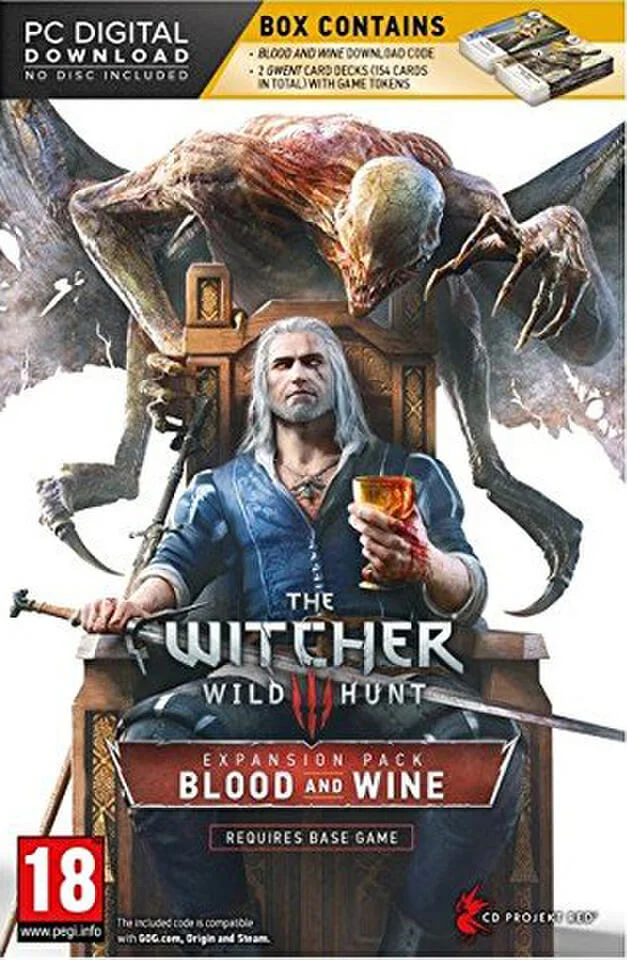 The Witcher III: Blood & Wine + 2 Gwent Card Decks (Download Code) Bild 1