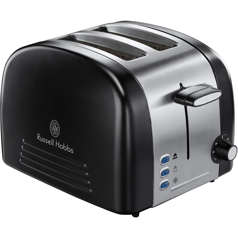 Russell Hobbs 18046 Ebony 2 Slice Toaster - Black Bild 1