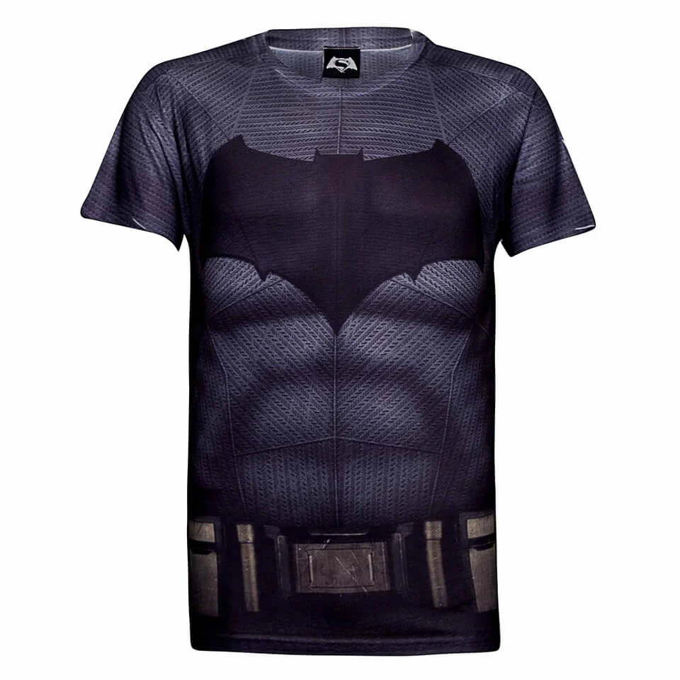 DC Comics Herren Batman Muscle T-Shirt - Grau - S - Grau Bild 1