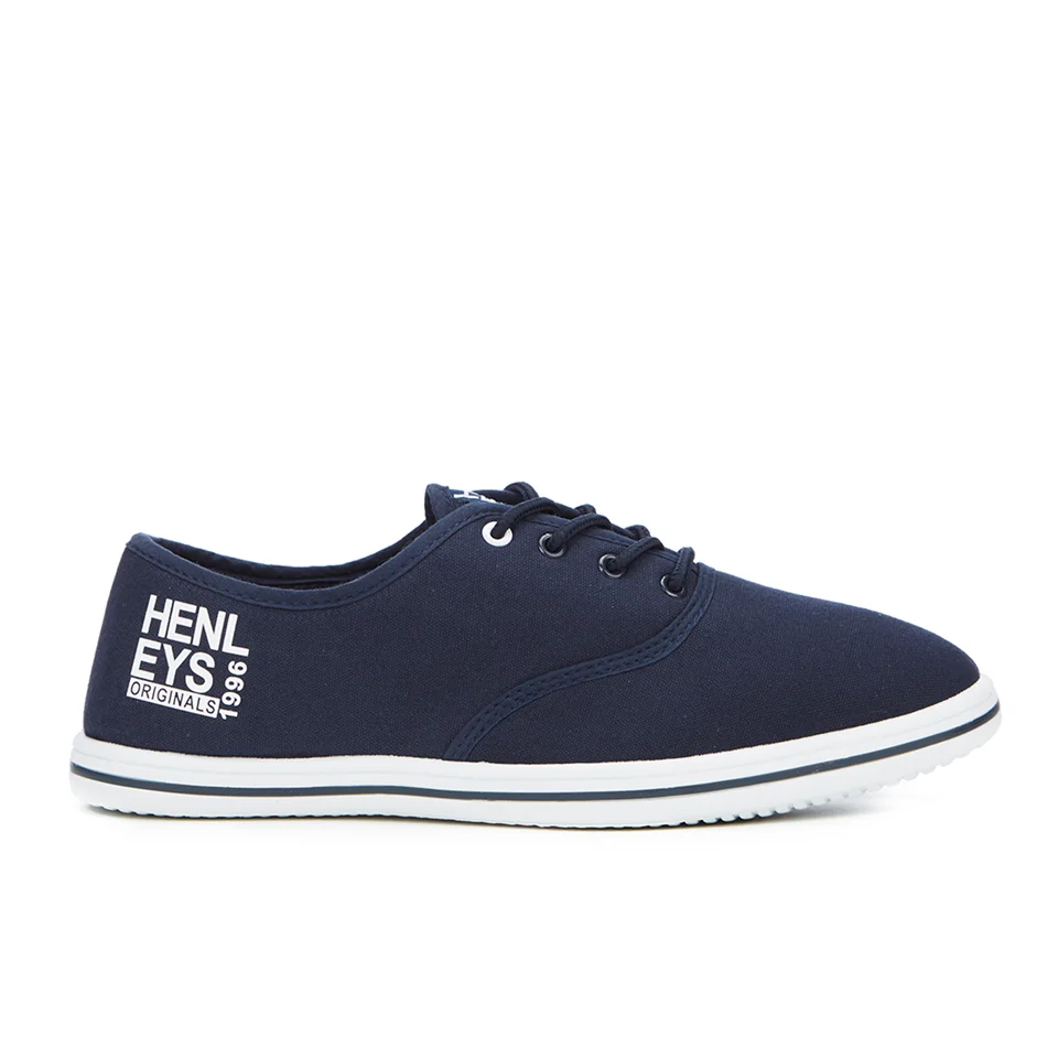 Henleys Men's Stash Canvas Pumps - Navy - UK 6 - Blau Bild 1