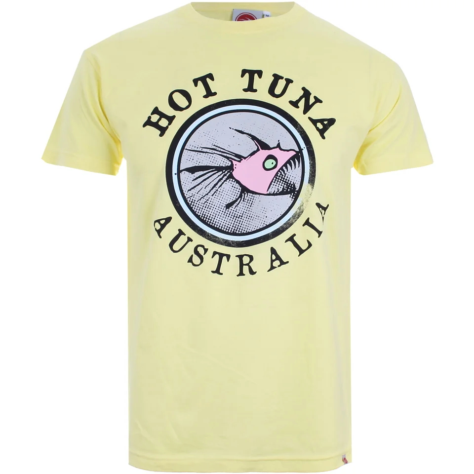 Hot Tuna Men's Australia T-Shirt - Pale Yellow - S - Gelb Bild 1